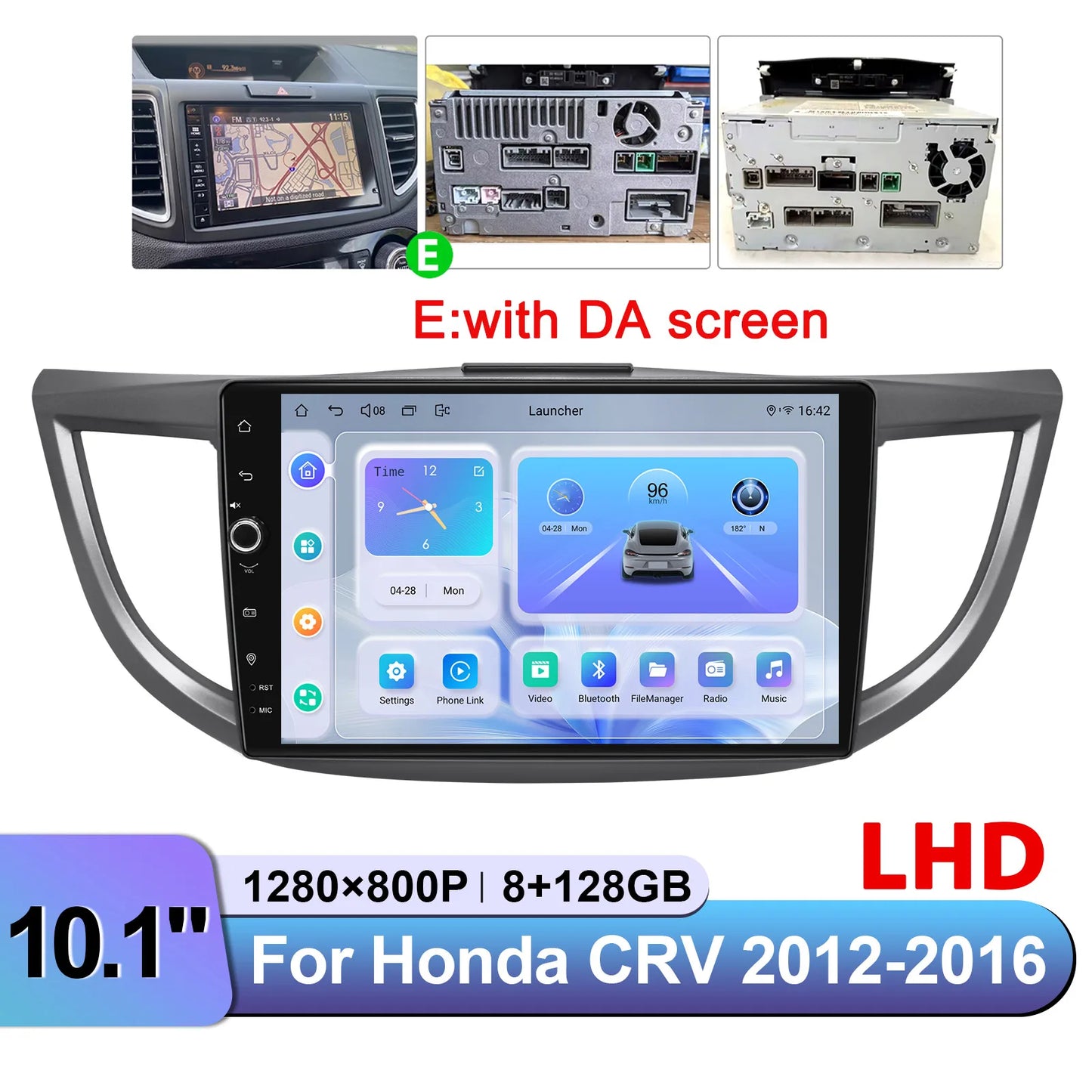 JOYING 10.1"Android 13.0 Car Stereo Radio Multimedia Playere Head Unit With Apple Carplay Android Auto For Honda CRV 2012-2016