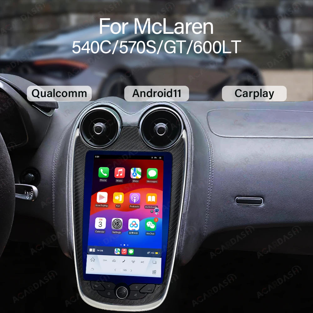 Newest Android Screen for Mclaren GT/570/540C/600LT Android 11 Car Multimedia Player GPS Radio Stereo Head Unit Radio