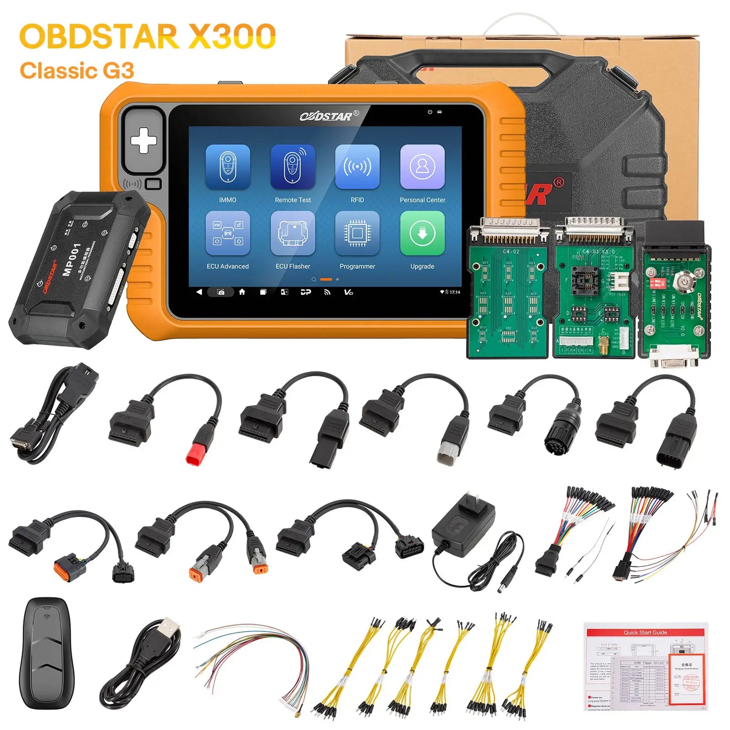 2 Year Update OBDSTAR X300 Classic G3 A1+A2 (KEY MASTER G3) Key Programmer and Key Sim 5 In 1 Key Simulator and Motorcycle Kits