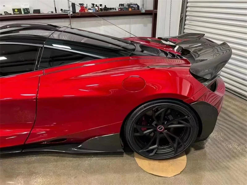 High Quality Dry Carbon Fiber Body Kit for McLaren 720S RY Style Front Lip Side Skirts Rear Diffuser Fenders Engine Hood