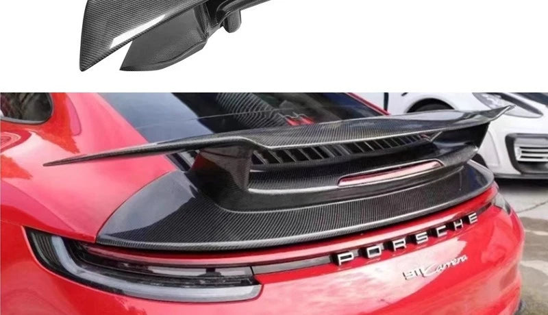 For Porsche 911 992 SD Rear Wing Carbon Fiber Fixed Wind Wing with Base Modified Car Spoiler