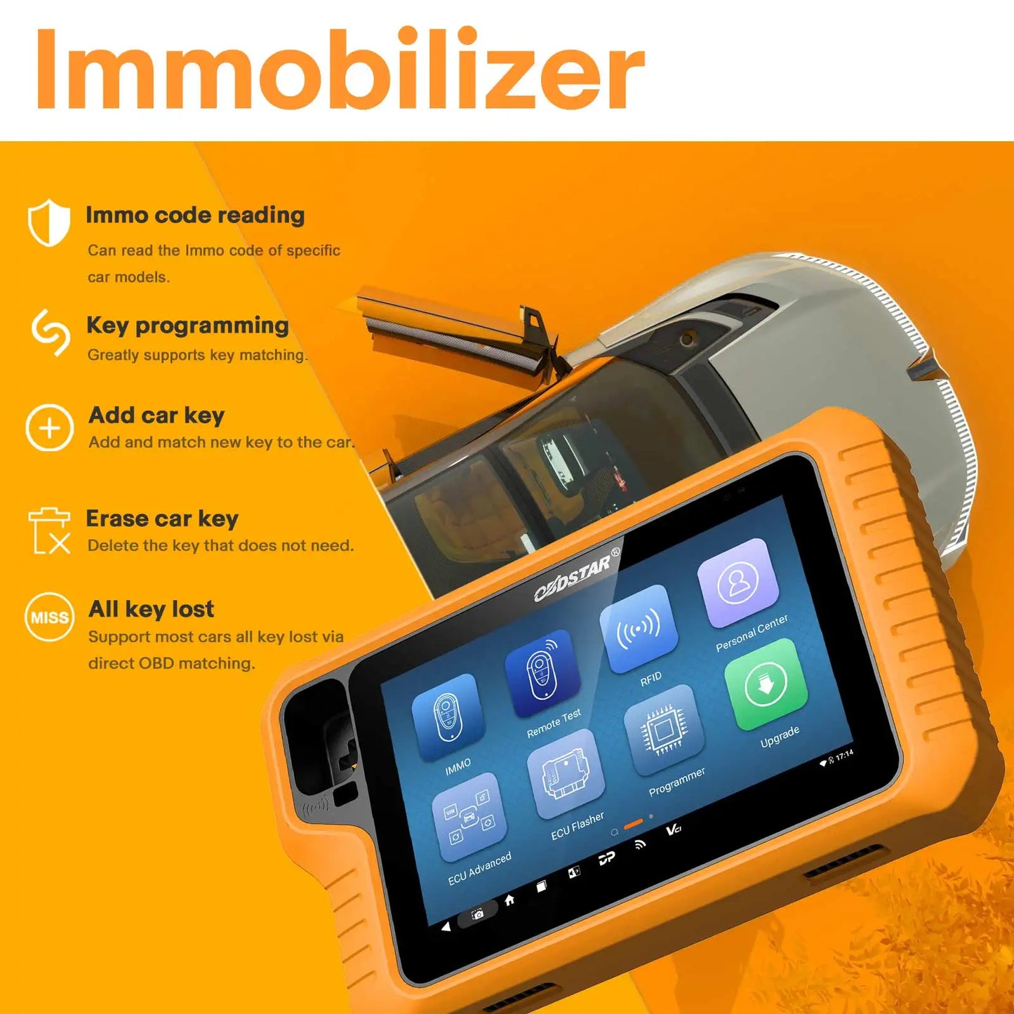 2 Year Update OBDSTAR X300 Classic G3 A1+A2 (KEY MASTER G3) Key Programmer and Key Sim 5 In 1 Key Simulator and Motorcycle Kits