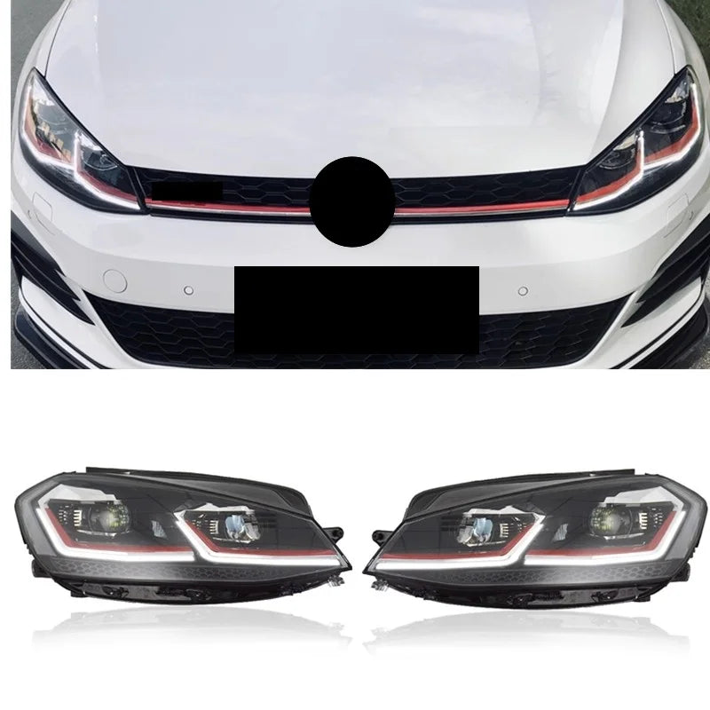 Headlight for Volkswagen vw Golf 7.5 14-20 Modified LED Head Lamp Dynamic Signal Lens Automotive Accessories
