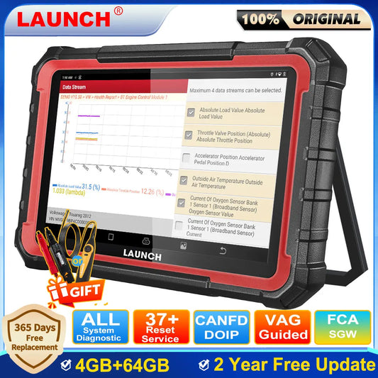 2025 LAUNCH X431 PRO ELITE Car Diagnostic Tools CANFD DOIP ECU CODING Bi-directionnal OBD2 Scanner 2 Years Free Update