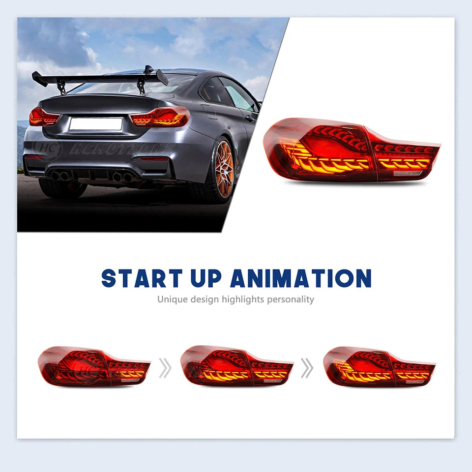 HCMOTIONZ LED Tail Lamp for BMW M4 2014-2020 Car Rear Back Light Assembly F32 F82 F83 F33 F36 420i Models 4 Series U.S. Shipment