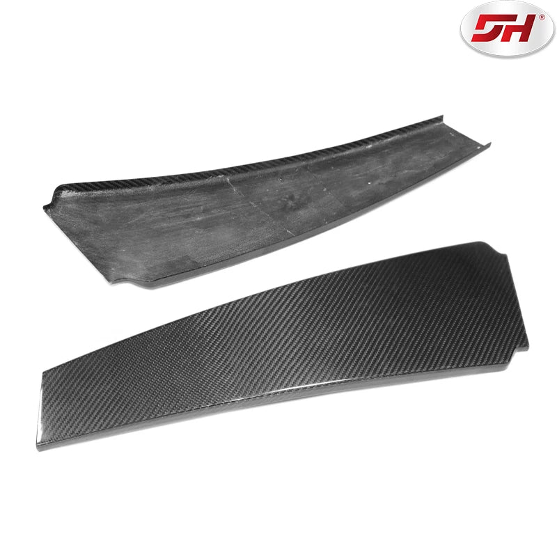 Car Carbon Fiber Window Center Pillar B-pillar Decorative Sticker Cover for Maserati Quattroporte Ghibli 2013- UP