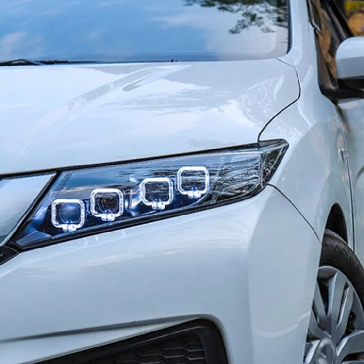 Car Assembly Head Lamp Modified LED Head Lights Front Lamp HeadLights For Honda CITY Bugatti Style 2014+
