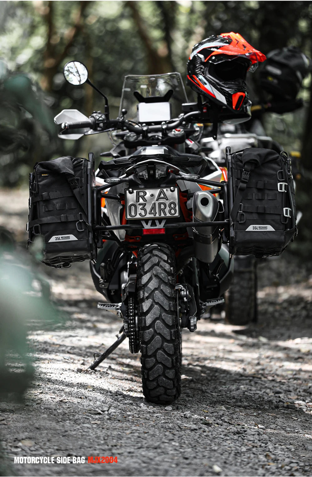 Rhinowalk Motorcycle Side Bag 35L Waterproof Quick Release Saddle Bag For BMW R1300GS R1250GS R1200GS S1000XR Motorbike Luggage