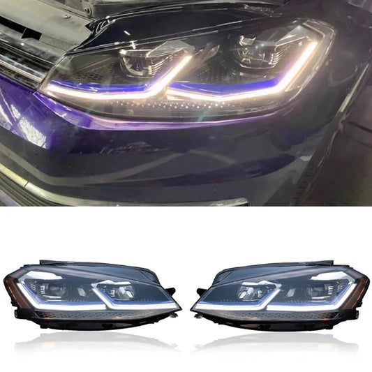 Headlight for Volkswagen vw Golf 7.5 14-20 Modified LED Head Lamp Dynamic Signal Lens Automotive Accessories