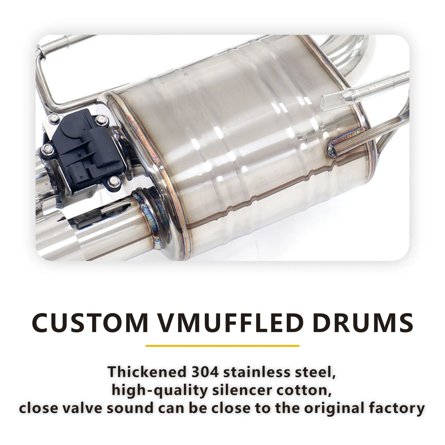 HMD Exhaust Muffler Valve Pipes Auto Performance Parts for 2024+ Subaru WRX 2.4T Valves Exhaust