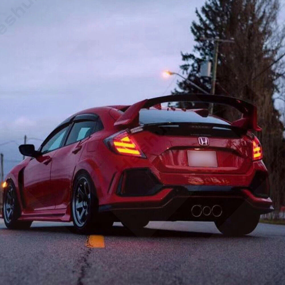 Taillights For Honda Civic Hatchback/Type R 2016-2022 FK7 FK8 10th Gen Tail Lamp Rear Fog Light LED Sequential Signal Assembly