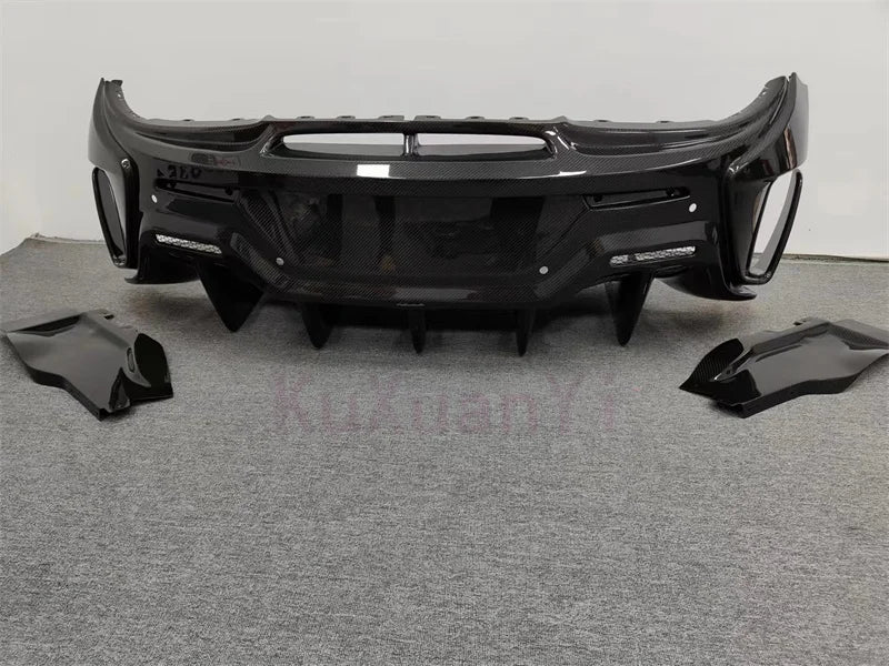 600lt Style Dry Carbon Fiber Rear Bumper Body Kit for McLaren 540C 570s 570GT Front Bumper Side Skirts Hood Rear Spoiler
