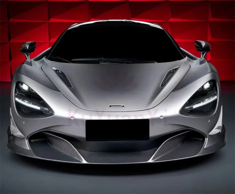 High Quality Dry Carbon Fiber Body Kit for McLaren 720S RY Style Front Lip Side Skirts Rear Diffuser Fenders Engine Hood