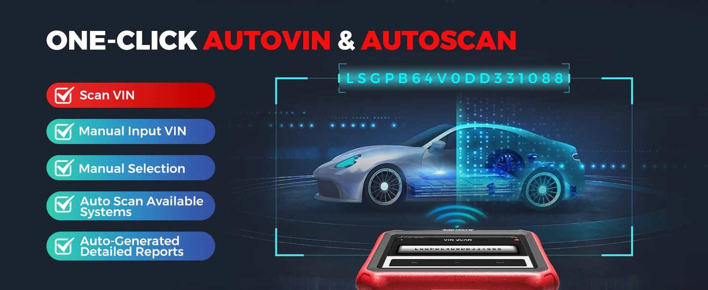 [Lifetime Free Update] KINGBOLEN K8 PRO ELITE Auto Diagnostic Tool Full System ECU Coding 40 Service Bidirectionnal OBD2 Scanner