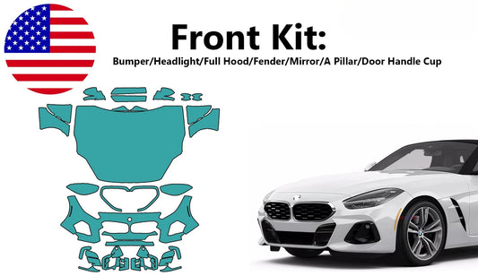 8.5mil For BMW Z4 sDrive30i M40i 2023-2025 Front Paint Protection Film PreCut Kit PPF