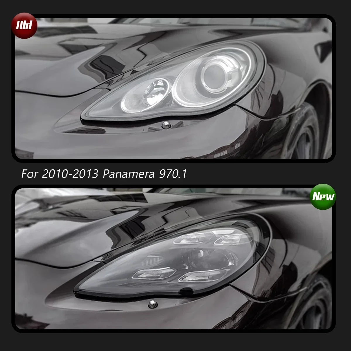 New LED Head Lamp Upgrade Modified For Porsche Panamera 970 Headlight 970.1 970.2 2010-2016 Dynamic Signal Auto Accessories