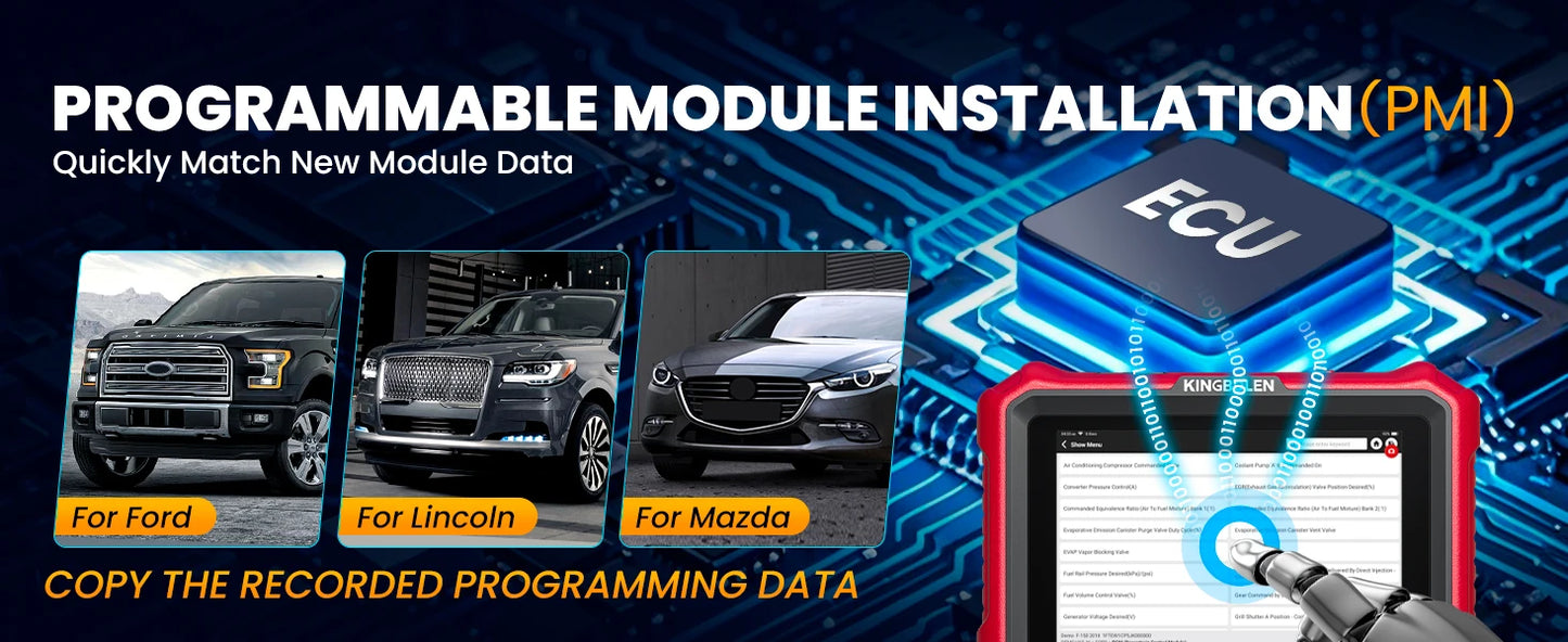 2025 KINGBOLEN K10 Pro Bi-Directional Scanner Full Systems Diagnostic Scan Tool, 40 Reset ECU Coding,AutoAuth for FCA SGW