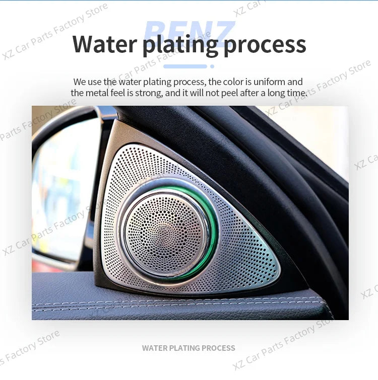For Mercedes-benz C Glc E S W205 W213 W222 X253 64 Colors Led Rotating Tweeter Speaker Rgb Led Ambient Light 3d Horn Accessory