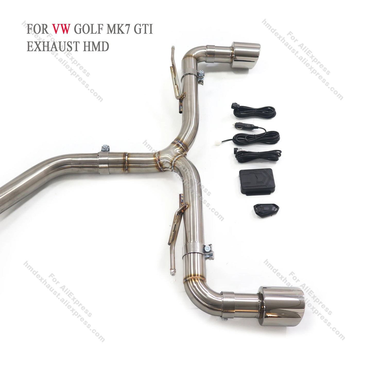 HMD Exhaust System Stainless Steel Performance Catback for Volkswagen Golf GTI MK7 2.0T Muffler With Single Valve