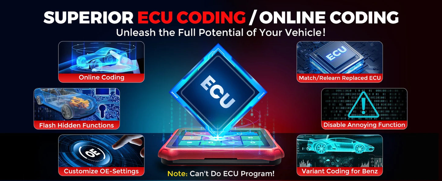 [Lifetime Free Update] KINGBOLEN K8 PRO ELITE Auto Diagnostic Tool Full System ECU Coding 40 Service Bidirectionnal OBD2 Scanner