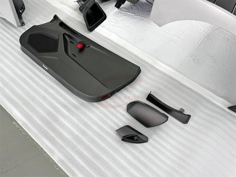 Dry Carbon Fiber STO Style For Lamborghini Huracan LP580 LP610 EVO Bumper hood side skirt spoiler door panel mirror exhaust