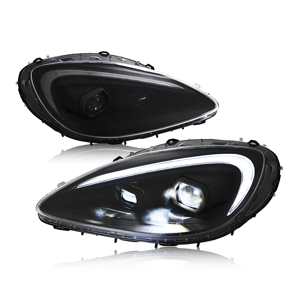 TT-ABC Modified LED Headlight For Chevrolet Corvette C6 2005-2013 Head Lamp With Porsche Design Sequential Turn Signal Assembly