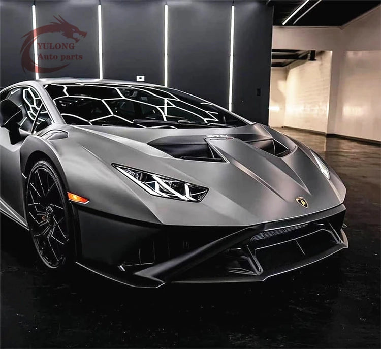 New product STO style hot pressed dry carbon fiber body kit front bumper rear bumper cover for Lamborghini Huracan LP580 LP610