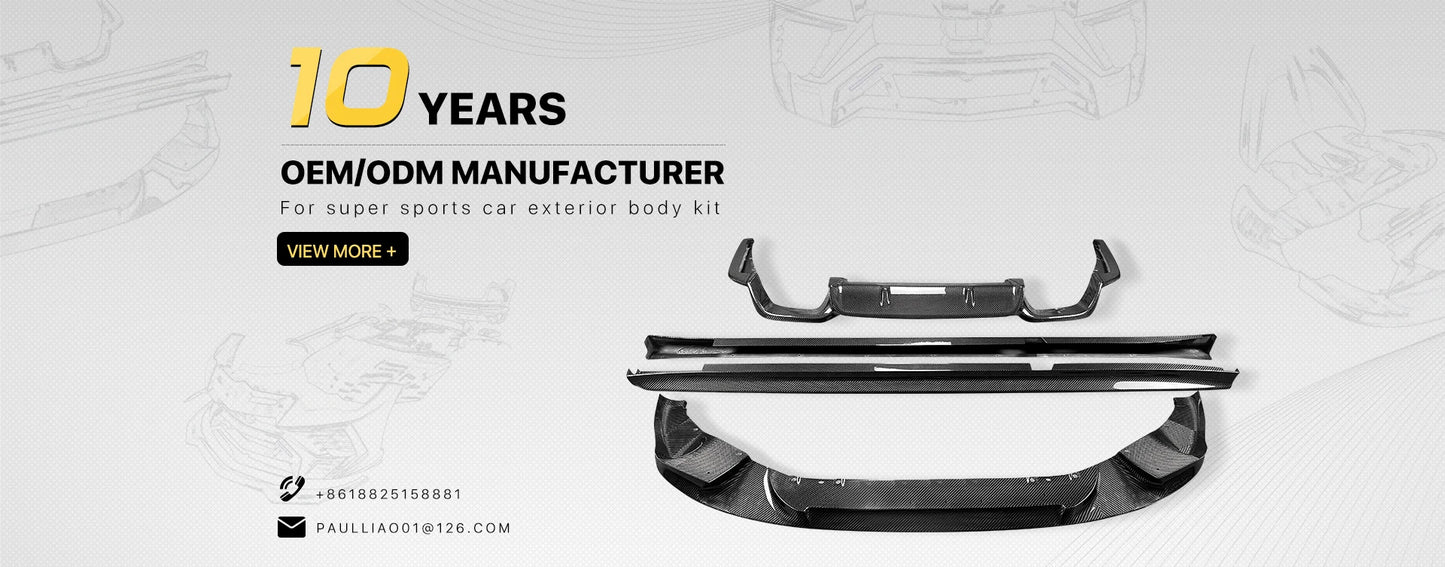 Carbon fiber rear diffuser popular MSO type carbon fiber rear bumper separator, suitable for McLaren MP4-12C 625c 650S