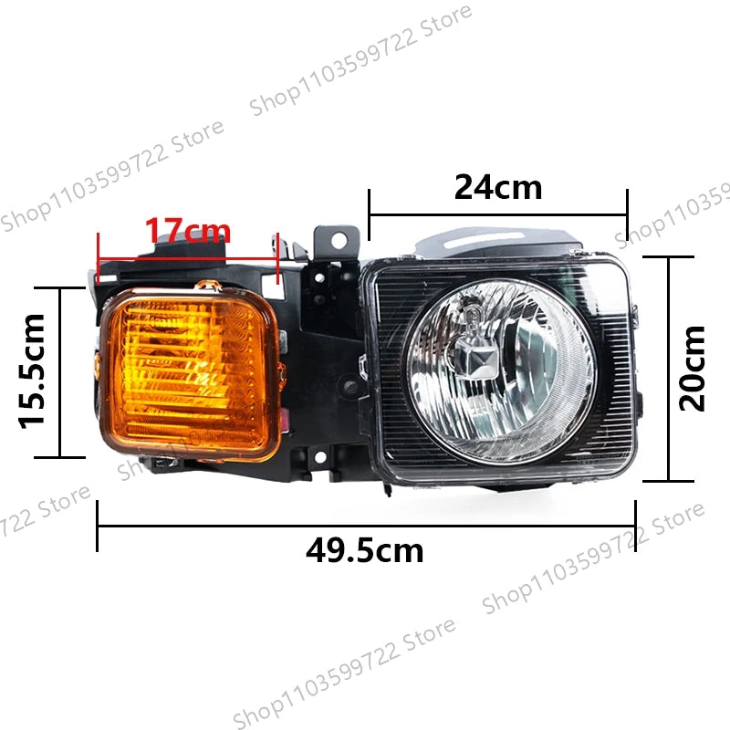 For Hummer H3 2006 2007 2008 2009 2010 Front Bumper Lights Day Running Lights Headlights Fog Lights Driving Light Assembly