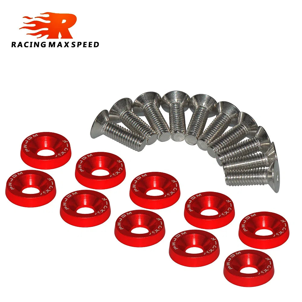 Color Name: Black - Universal 10PCS M6 Car Styling Modification - Premium Wear Parts from RAQR-RACING - Just $8.99! Shop now at Rapidvehicles