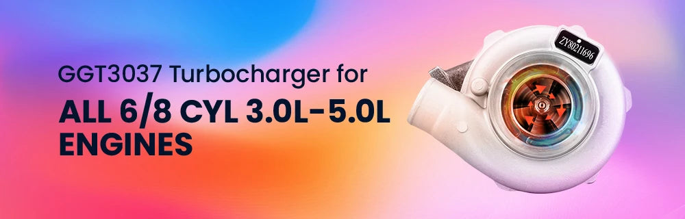 GT30 GT3037 GT3076 4 bolts Flange A/R 0.6 0.82 Water Cool Universal  Turbocharger for All  4 / 6 cyl  2.5L-3.0L engines