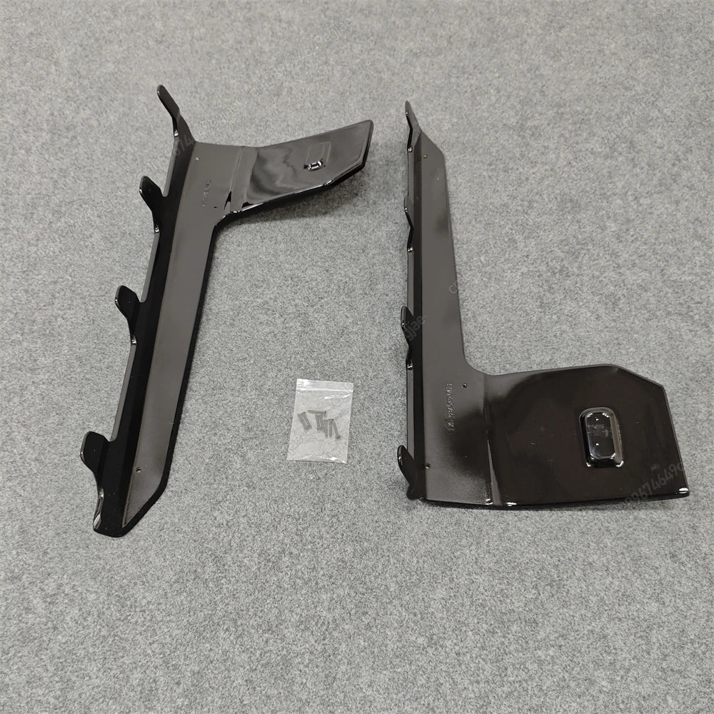 For BMW M2 G87 2023-2024 ABS Body Kits Black MP Style Car Side Skirts Lip Flaps Extension Rocker Splitters Diffuser Winglet Wing