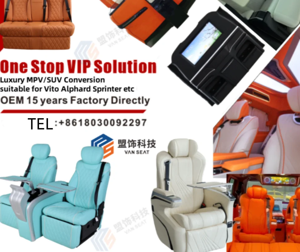 Factory Custom Interior SUV Modified Luxury VIP Console Armrest Car Rear Seat for Cadillac