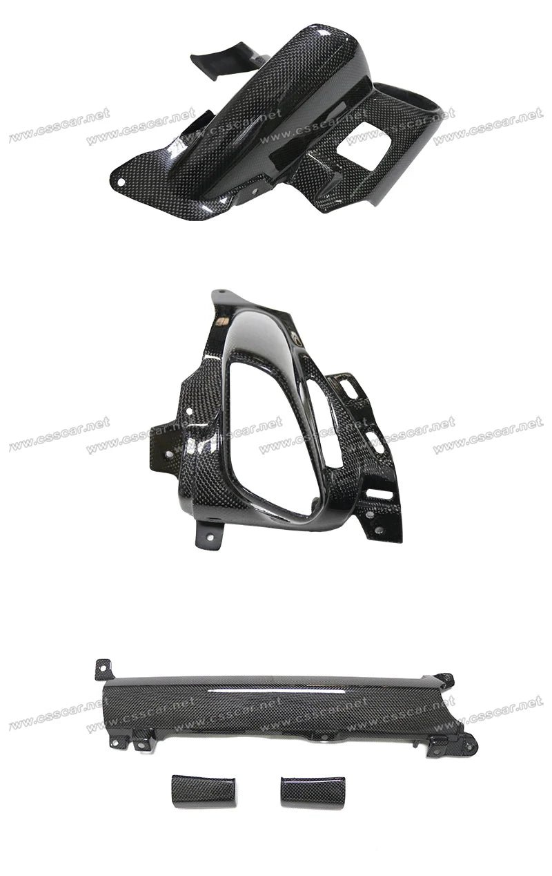 For Ferrari 458 OEM Replement Instrument Panel Air Conditioning Cover Trims Dry Carbon Fiber Interior Decoration Accessories