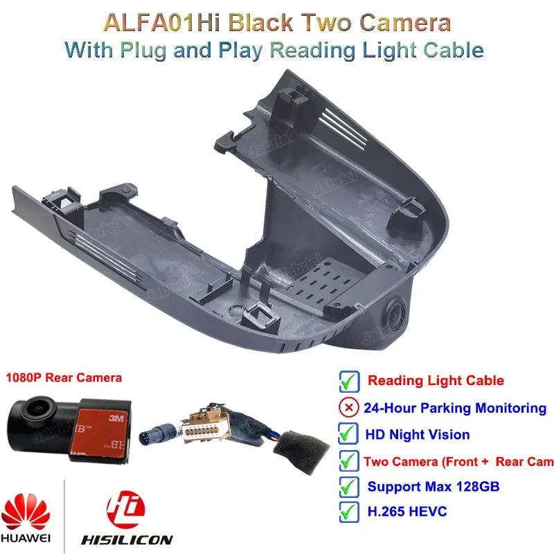2K 1080P Car DVR Dash Cam Driving Recorder for ALFA ROMEO Stelvio Quadrifoglio for ALFA ROMEO Giulia Quadrifoglio GTA Veloce