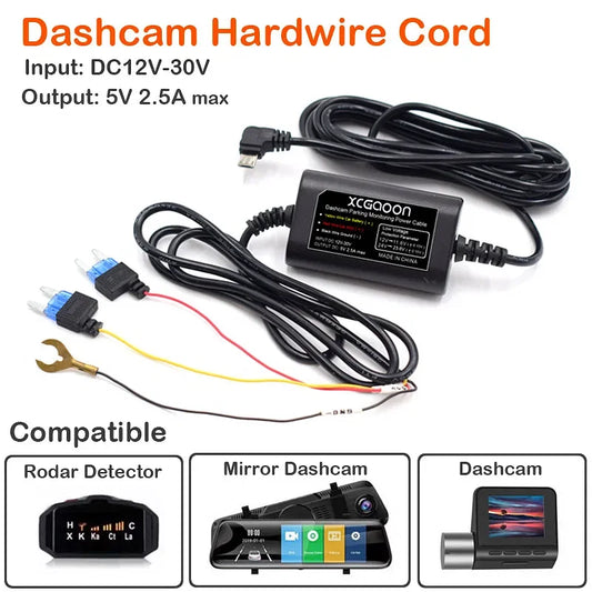 Color Name: Green - CarDash Cam Wire DVR Hardwire Cable Kit Video - Premium Car Electronics from xcgaoon - Just $17.99! Shop now at Rapidvehicles