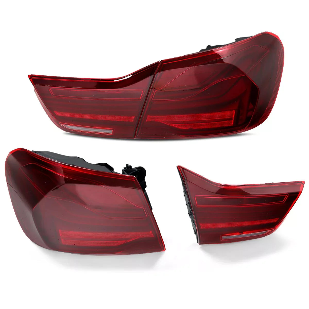For BMW 4 Series 420i 430i 440i F32 F33 F82 F83 2014-2020 Tail Light Assembly CS Style Signal Lamp Red Lens LED Rear Tail Lights