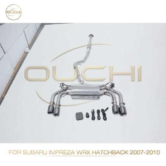 OUCHI Factory Direct Sales For Subaru Impreza WRXSTI Sedan 2007-2010 Stainless Steel With Electronic Valve Exhaust Catback