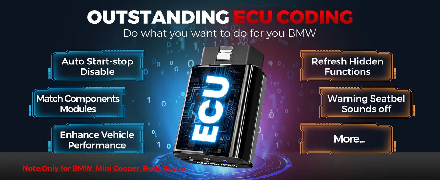 Kingbolen SoloScan OBD2 Scanner for BMW All Resets Car Diagnostic Tool Pk Thinkdiag