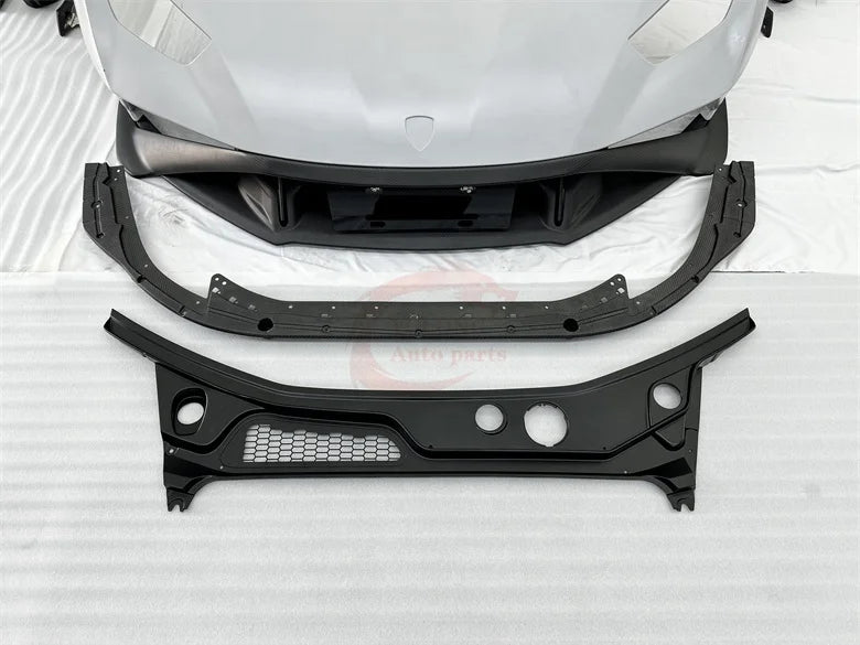 Dry Carbon Fiber STO Style For Lamborghini Huracan LP580 LP610 EVO Bumper hood side skirt spoiler door panel mirror exhaust