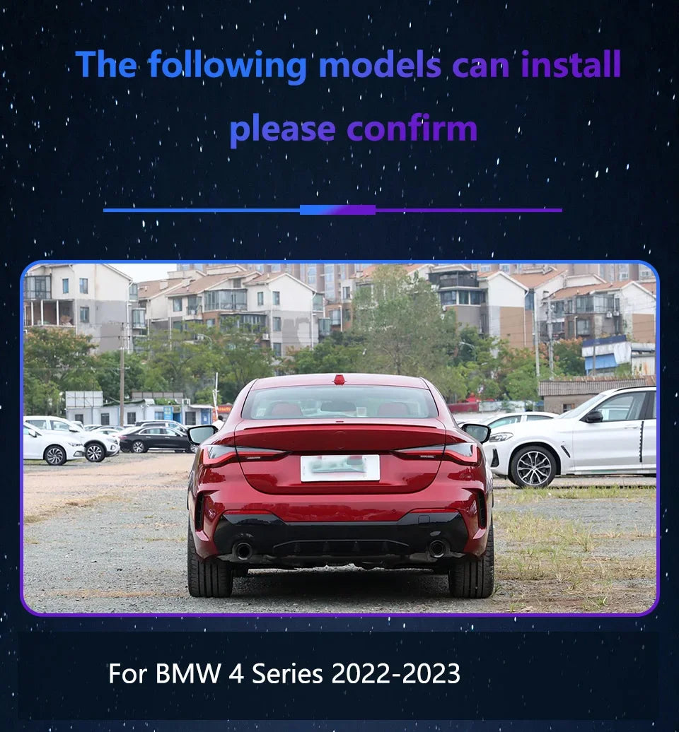 Car Taillights for Bmw 4 Series 2020-2023 Led Auto Back Lamps Assembly Upgrade Dragon Scale Design Style Turn Signal Accessories