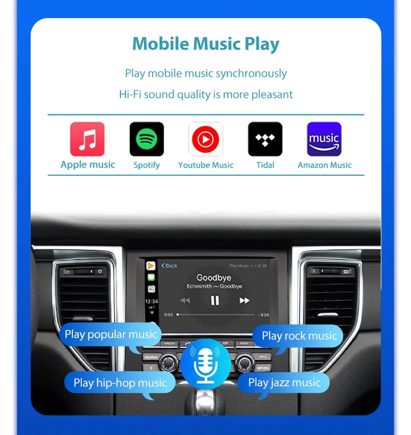 Wireless CarPlay 6.5" For Ferrari California T（15-18）Android mirror link AirPlay CarPlay function