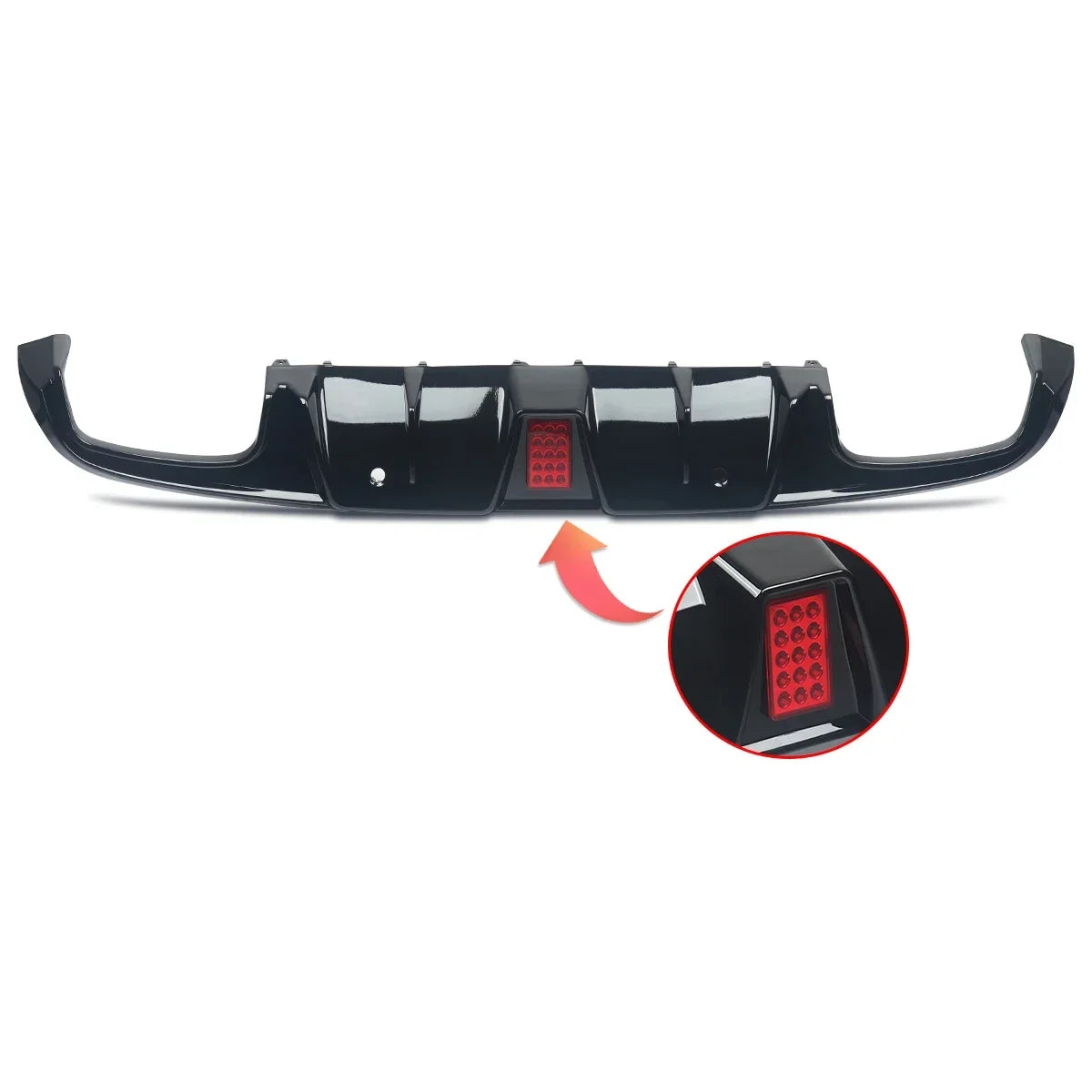 MagicKit Rear Diffuser Quad Mufflers For Benz C205 Sport Coupe C43 C63 AMG 2015-2018