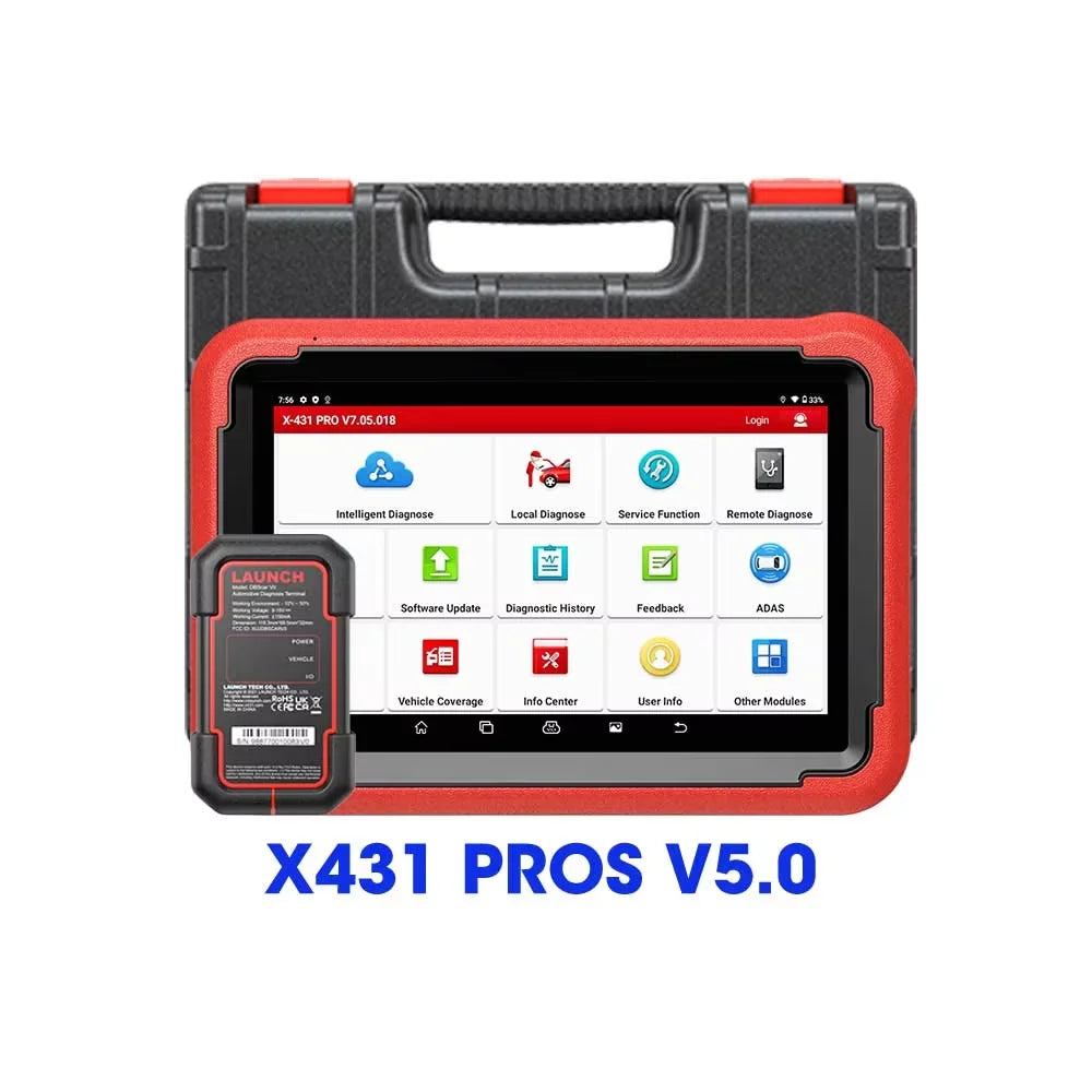 LAUNCH X431 PROS V 5.0 Diagnostic Tools OBD2 Car Scanner PRO V All System Diagnostic Automotive Tool ECU Coding 2024 New Version