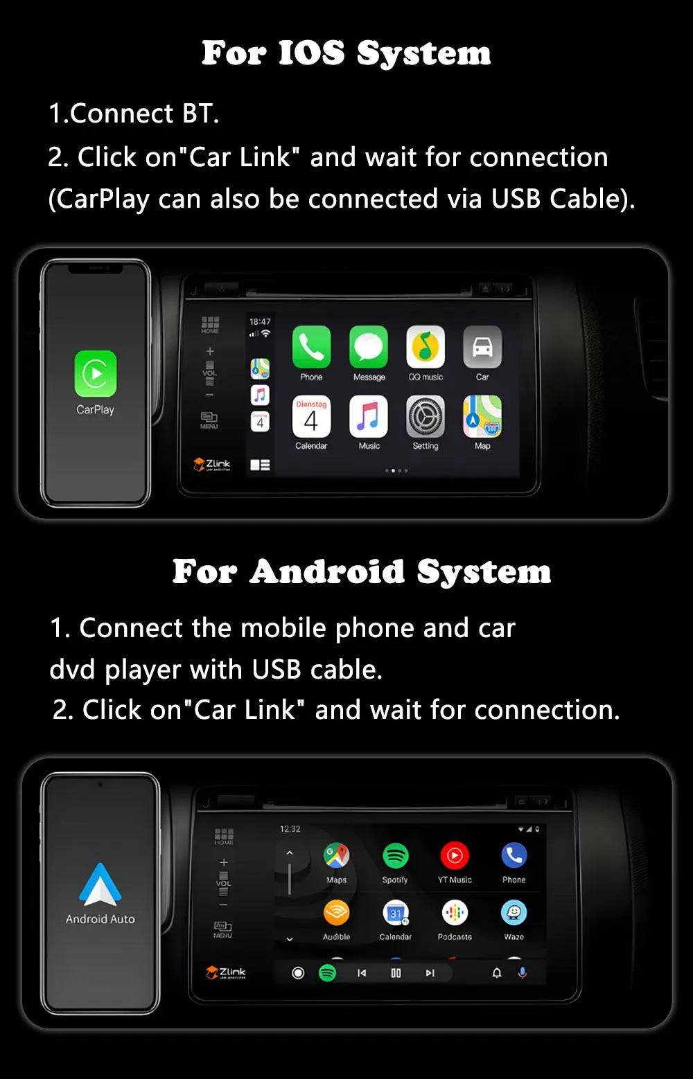 RHD For BMW 5 Series F10 F11 2011 - 2017 Android Wireless Carplay Radio Multimedia Player GPS WIFI DSP Stereo Screen Accessories