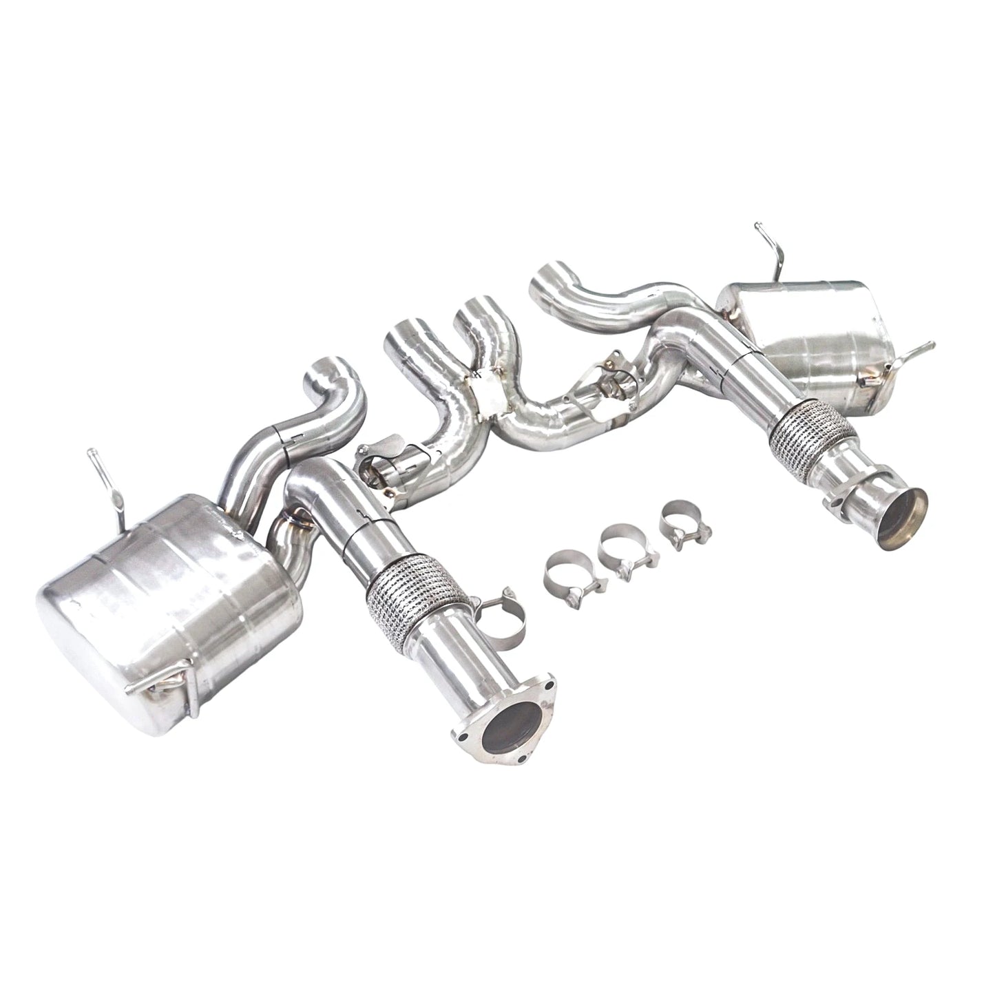 GFC catback exhaust muffler for Chevrolet Corvette C8 Z06 5.5L, Car electric valve exhaust system made of 304 stainless steel