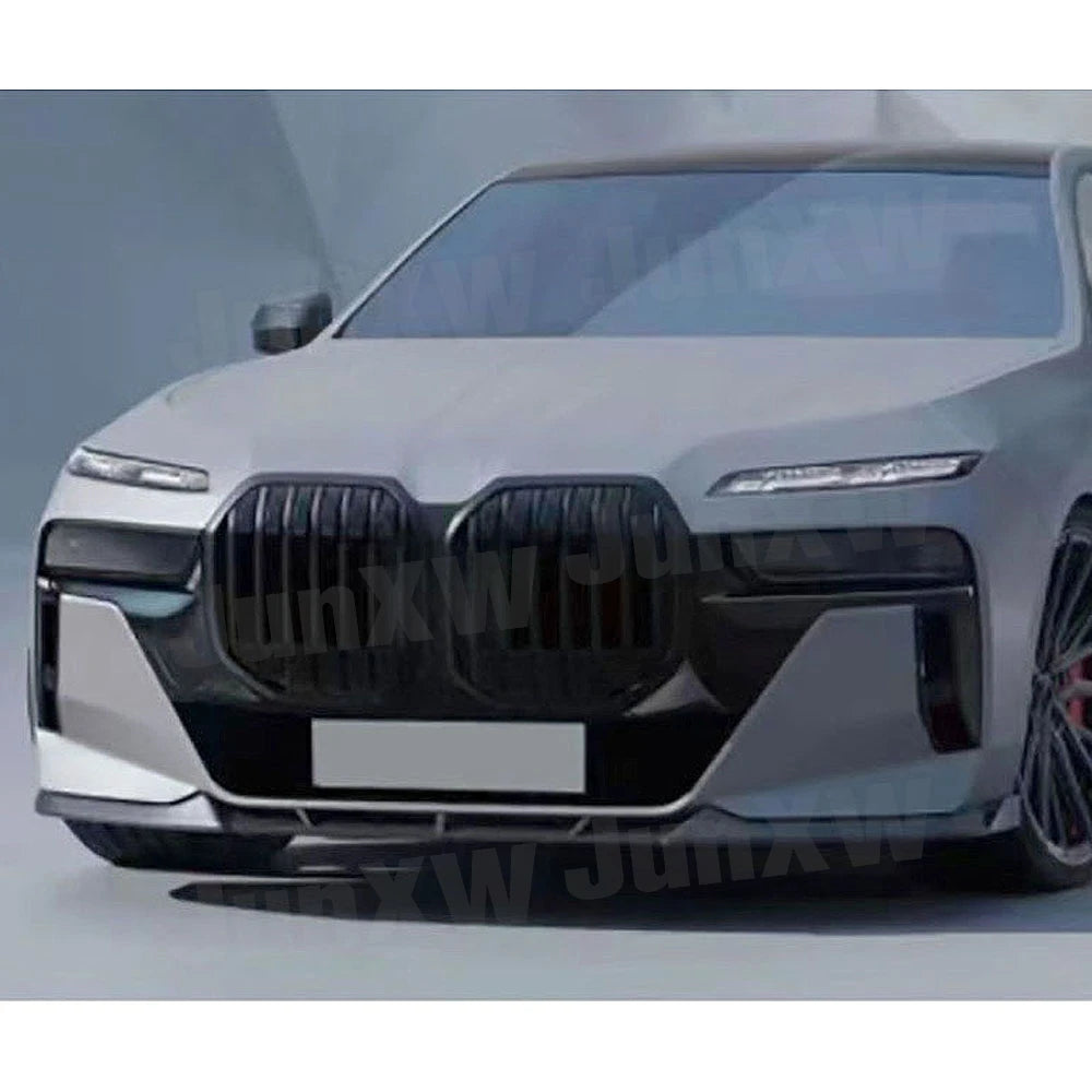 ABS Body Kits Three section Front Lip Rear Lip Top Wing Tail Wing Side Skirt Black Throat for BMW 7 Series G70 Sport 2023+