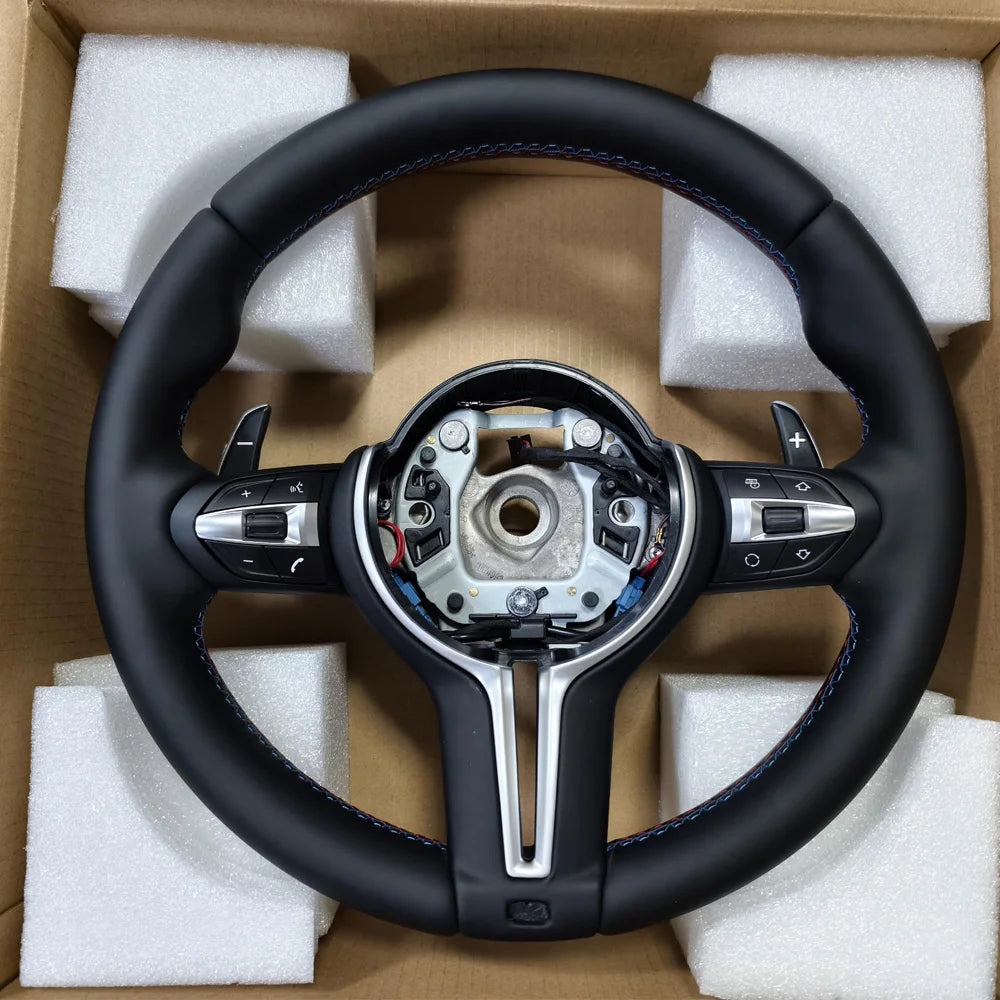 Full Leather Sport Steering Wheel Suitable For BMW E87 E89 E90 E91 E92 X1 E84 X3 E83 X5 X6 E70 E71 Car Accessories EU Warehouse