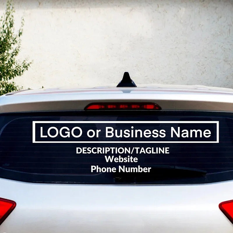 Color Name: Red, Size: S, Style: Style31 - custom Business Car Window Decal, Company Logo Car Sticker, Personalized Letter Stickers For Car Truck Body Van Bussiness - Premium Exterior Accessories from NoEnName_Null - Just $18.48! Shop now at Rapidvehicles