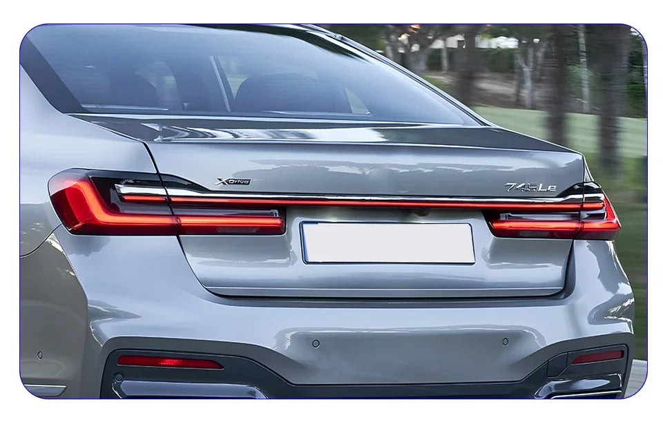 Upgraded Through Taillights Accessories for BMW 7 Series F01 F02 G11 G12 730Li 740Li 750Li 2008-2019 LED Car Taillights Assembly